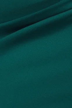 Off The Shoulder 3D Puffed Sleeve Sweetheart Maxi Dress - Emerald Green by Goddiva