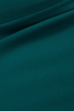 Off The Shoulder 3D Puffed Sleeve Sweetheart Maxi Dress - Emerald Green by Goddiva