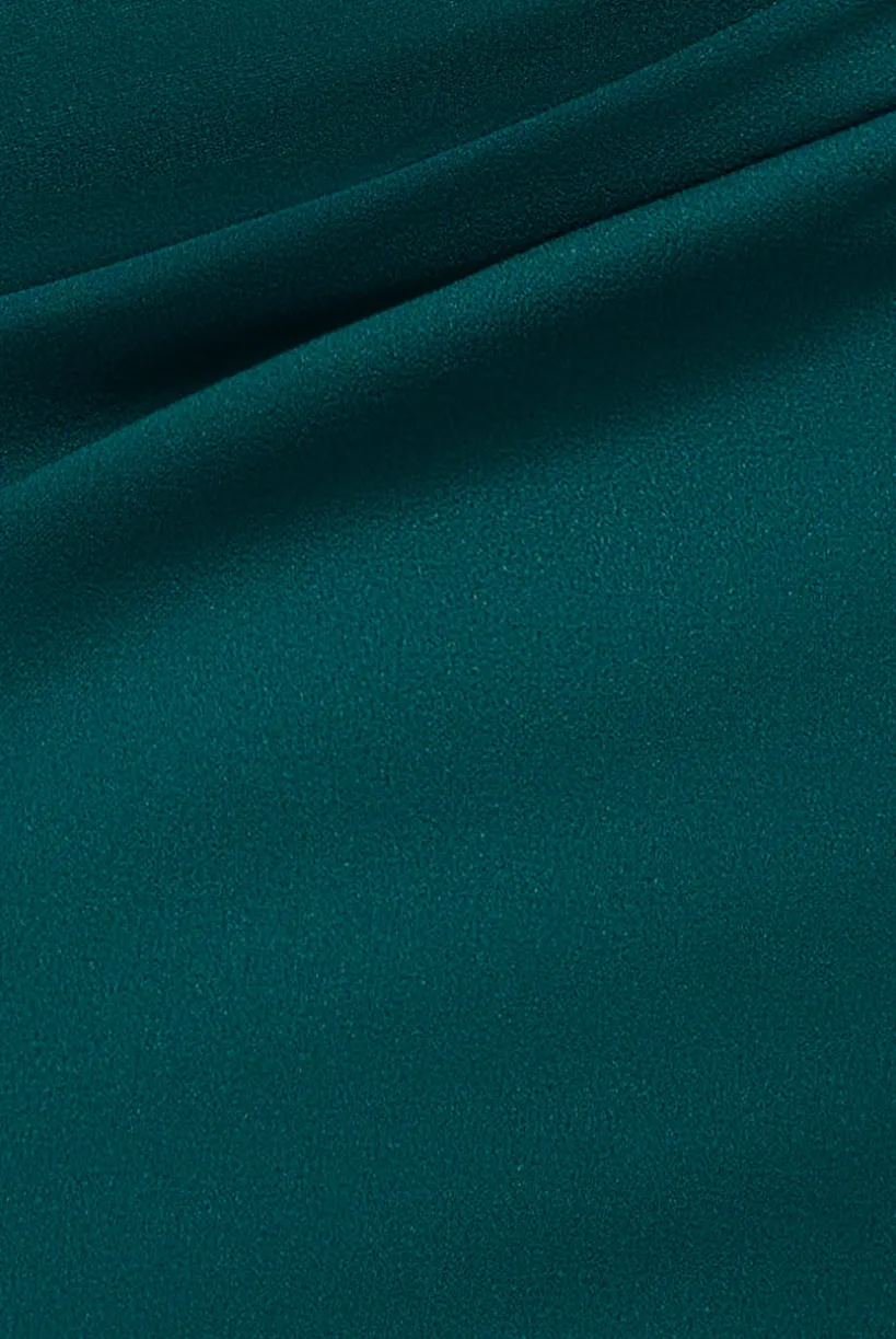 Off The Shoulder 3D Puffed Sleeve Sweetheart Maxi Dress - Emerald Green by Goddiva