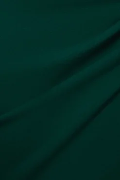 One Shoulder Satin Band Maxi Dress - Emerald Green by Goddiva