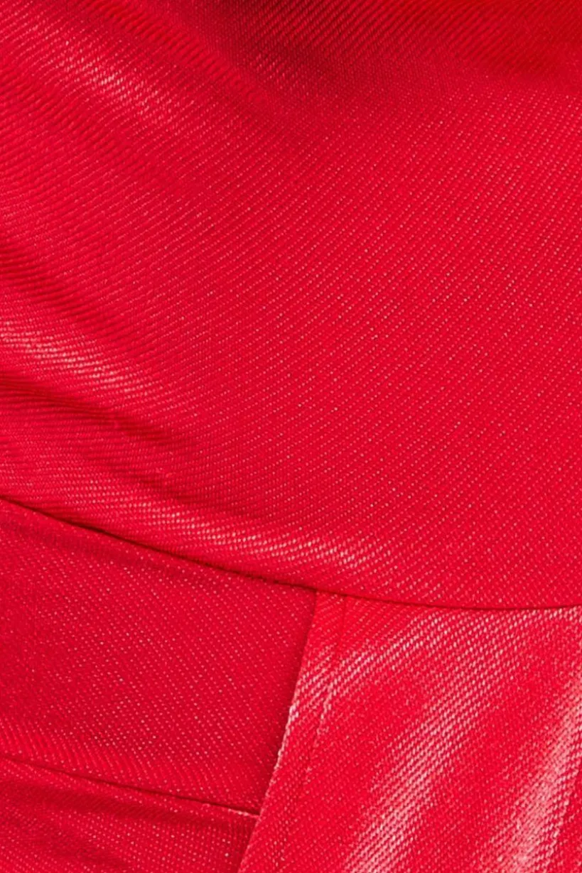 Open Back Cowl Neck Maxi Dress - Red by Goddiva