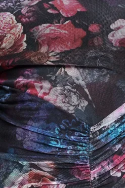 Printed Sheer Leggings - Black by Goddiva