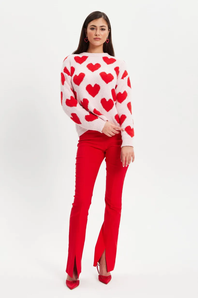 Red Heart Jumper by Liquorish