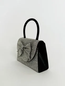 Rhinestone Grab Bag With Bow Detail by SVNX
