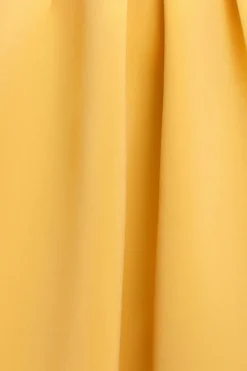 Scuba Foam Skater Midi Dress - Lemon by Goddiva