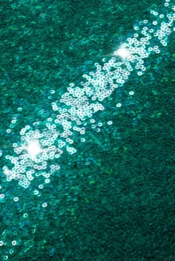 Sequin Skater Shirt Dress - Emerald Green by Goddiva