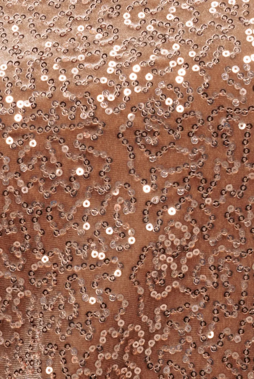Sequin Velvet Jumper - Champagne by Goddiva