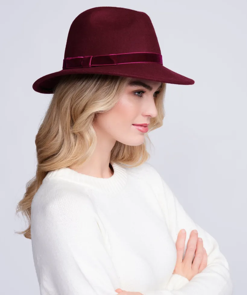 Serena Hat - Burgundy by Pia Rossini