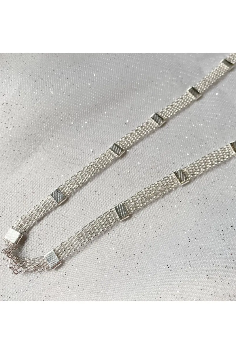 Silver Chain Headband by QueenMee Accessories