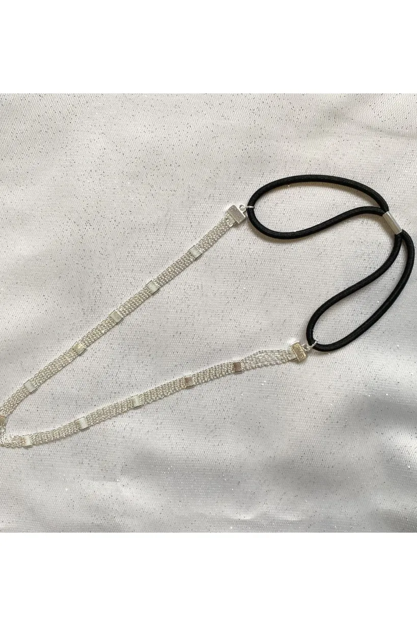 Silver Chain Headband by QueenMee Accessories