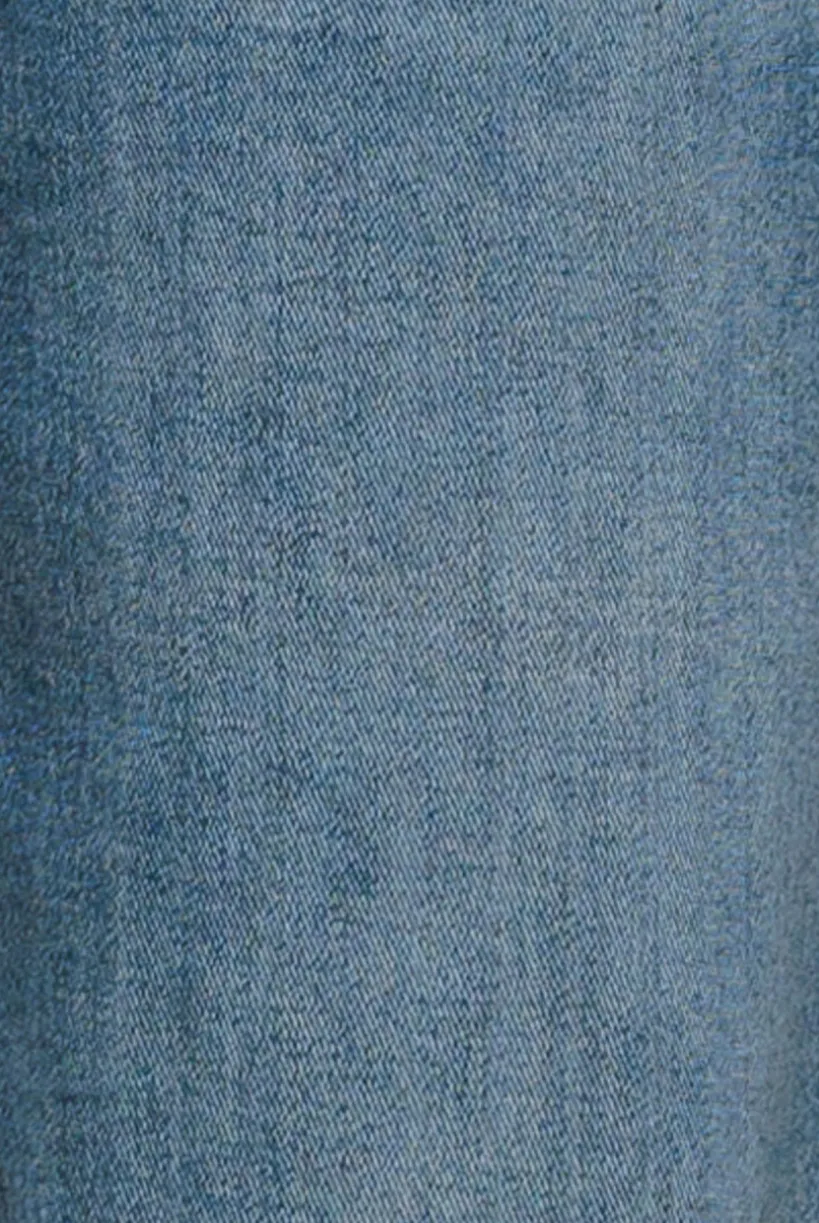 Straight Leg Stretch Denim Jeans - Blue by Goddiva denim