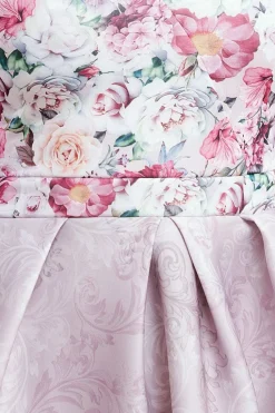 Sweetheart Floral Midi Dress - Blush by Goddiva