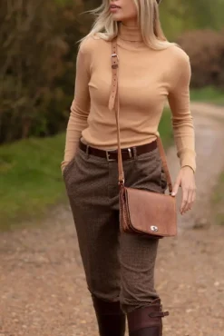 The Kenitra Cross-Body Bag In Tan by Berber Leather