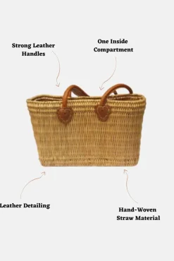 The Safi Small Basket Tote by Berber Leather