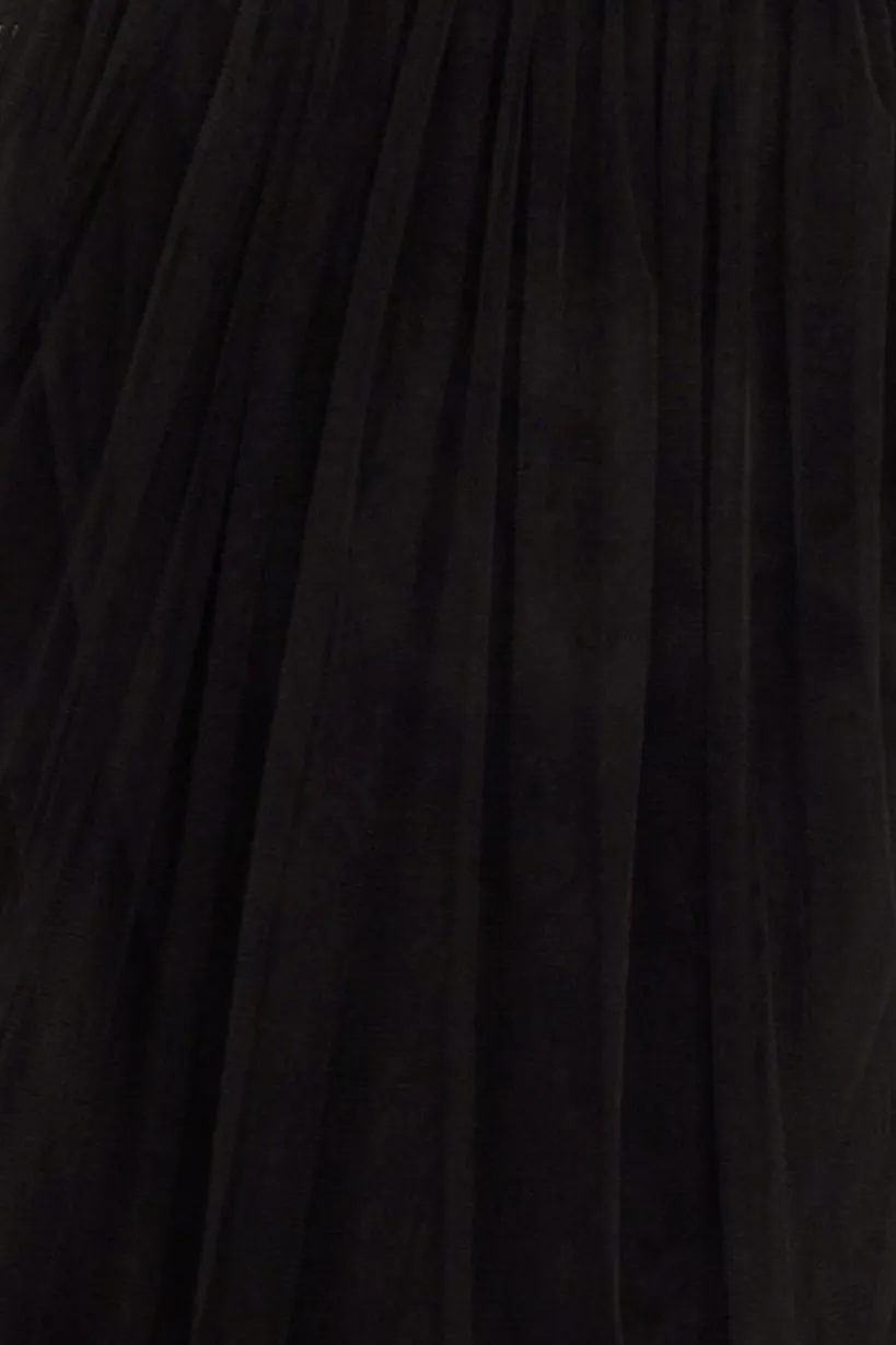 Tulle Gathered Midaxi Skirt by Goddiva