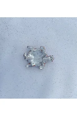 Turtle Brooch Blue Brooch by QueenMee Accessories