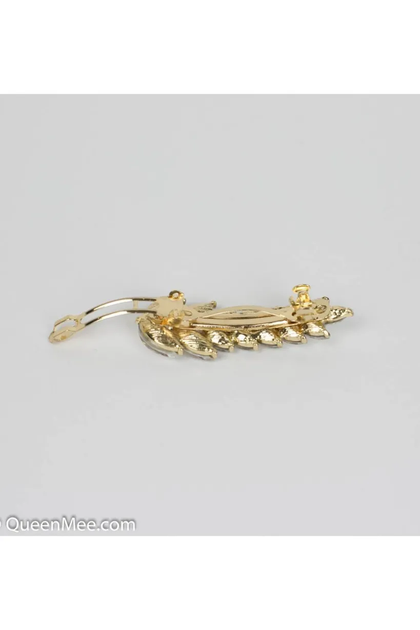 Vintage Hair Clip Small Leaf by QueenMee Accessories