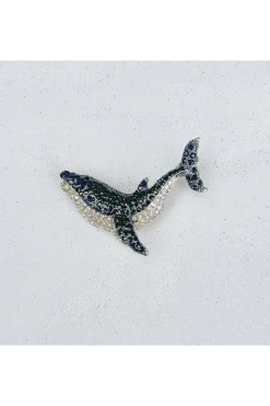 Whale Brooch Animal Brooch Whale Jewellery Whale Pin by QueenMee Accessories